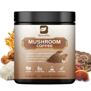 Organic Mushroom Coffee with Lion Mane, Reishi, and Cordyceps