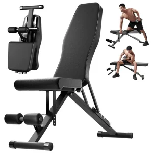 Bench for Full Body Workout, Multifunctional, Foldable